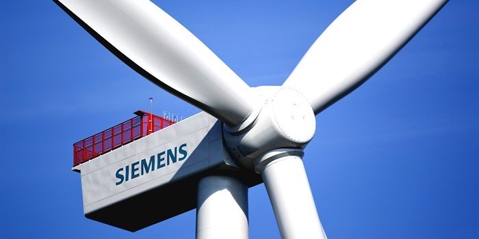 A Siemens wind turbine