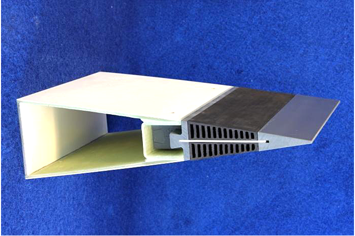 The photo shows an add on - like serrated trailing edges